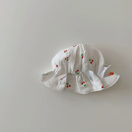 Wholesale Cotton Card Cute Fruit Print Bucket Hat